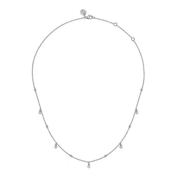 925 Sterling Silver Pearl Drop Necklace Image 2 Texas Gold Connection greenville, TX