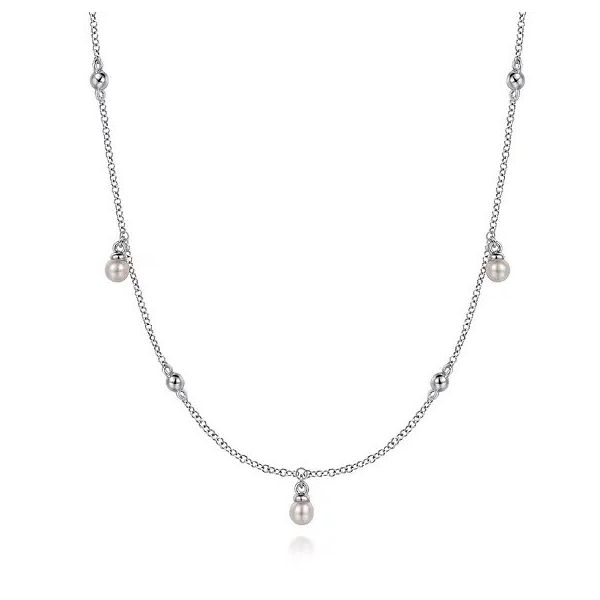 925 Sterling Silver Pearl Drop Necklace Texas Gold Connection greenville, TX