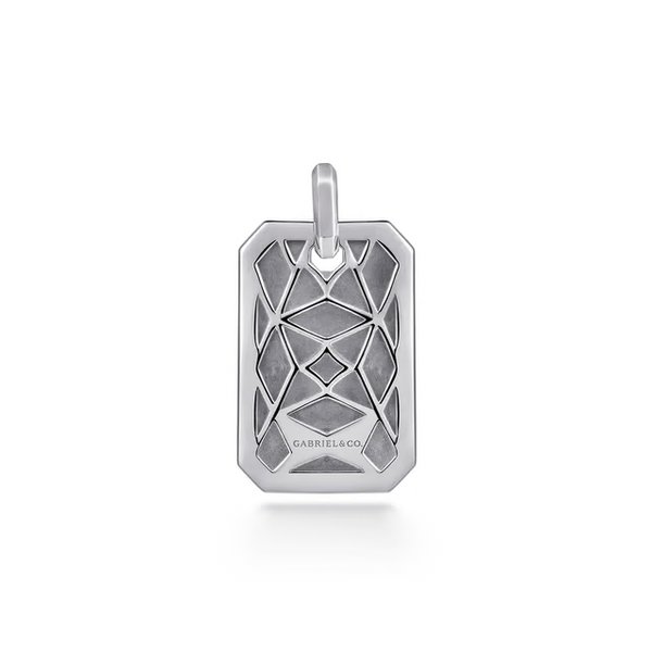 925 Sterling Silver Dog Tag Pendant Image 2 Texas Gold Connection greenville, TX