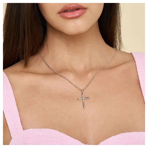 925 Sterling Silver Bujukan Cross Pendant Necklace Image 3 Texas Gold Connection greenville, TX
