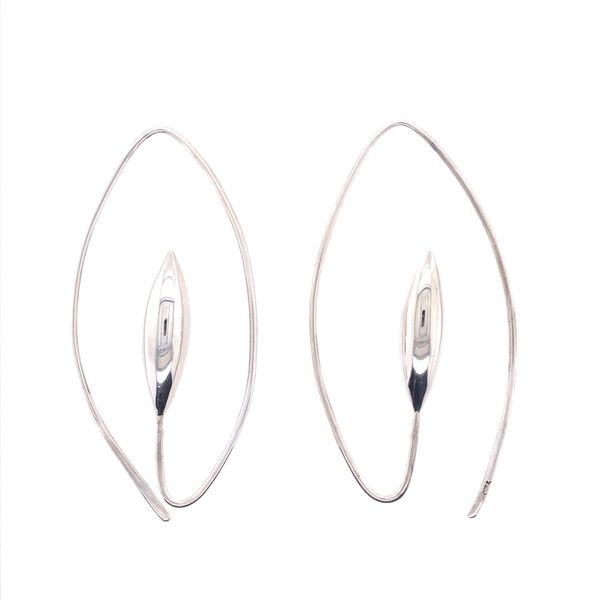 Sterling Silver Abstract French Wire Earrings Texas Gold Connection Greenville, TX