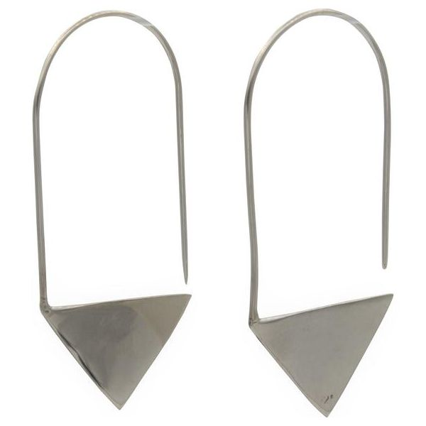 Sterling Silver Triangle French Wire Earrings Texas Gold Connection Greenville, TX
