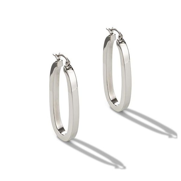 Sterling Silver Oval Hoop Earrings Texas Gold Connection Greenville, TX