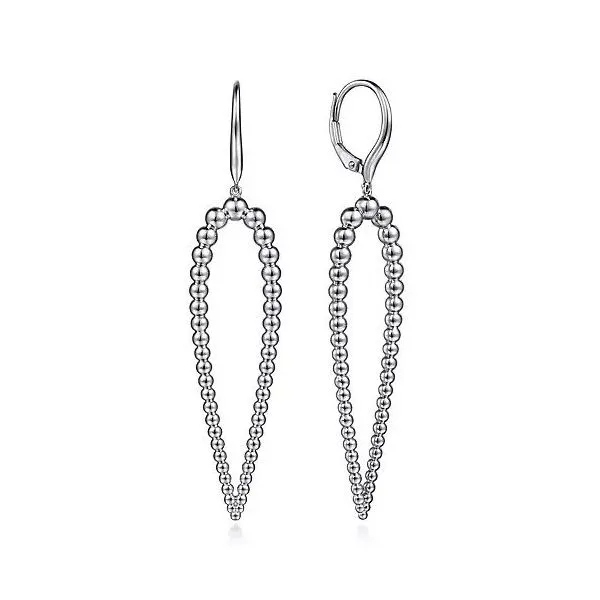 Sterling Silver Beaded Drop Earrings Texas Gold Connection Greenville, TX