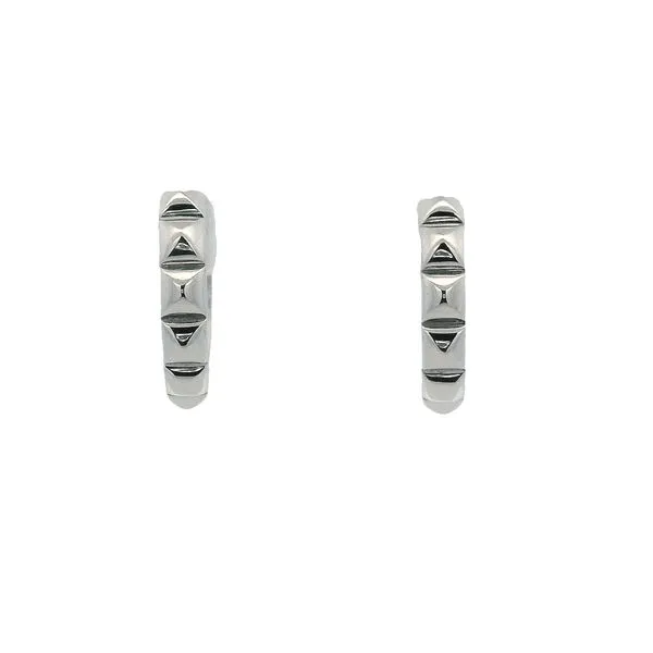 Lady's White Sterling Silver Earrings Image 2 Texas Gold Connection greenville, TX