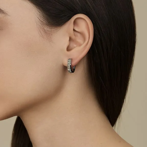 Lady's White Sterling Silver Earrings Image 3 Texas Gold Connection greenville, TX