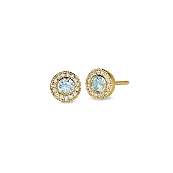 March Birthstone Stud Earrings Texas Gold Connection greenville, TX