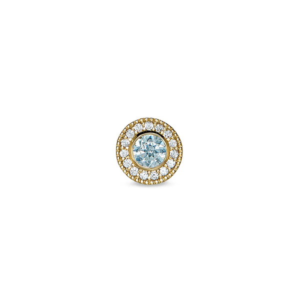 March Birthstone Necklace Charm Texas Gold Connection greenville, TX