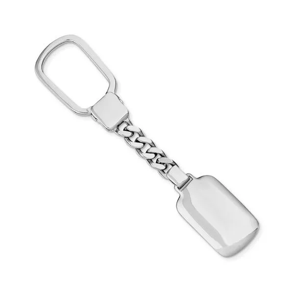 Sterling Silver Rhodium Plated Key Chain Texas Gold Connection Greenville, TX