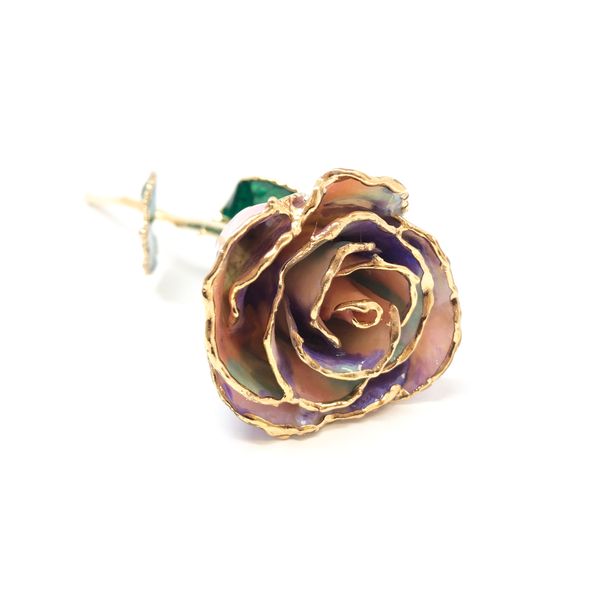 Lacquered Opal Colored Rose with Gold Trim Texas Gold Connection greenville, TX