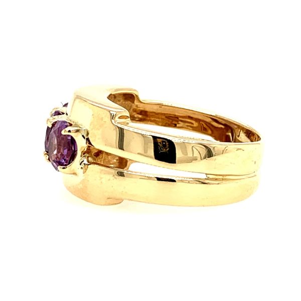PRE-OWNED 14K Yellow Gold Amethyst Ring Image 2 Texas Gold Connection Greenville, TX