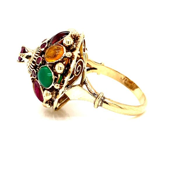 PRE-OWNED 14K Yellow Gold Various Stones Ring Image 2 Texas Gold Connection Greenville, TX