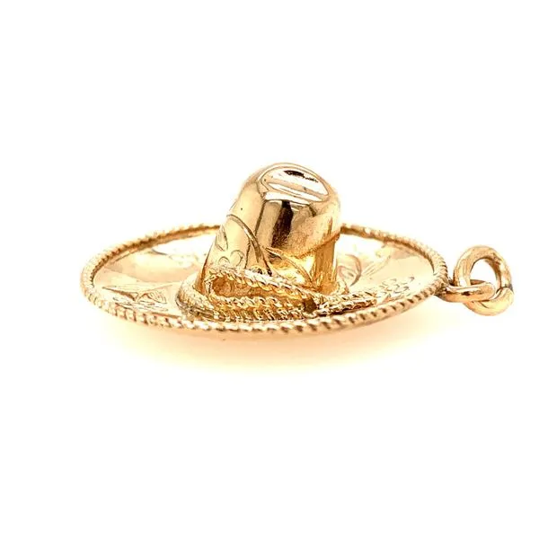 PRE-OWNED 10K Yellow Gold Handmade Sombrero Charm/ Pendant Image 2 Texas Gold Connection Greenville, TX