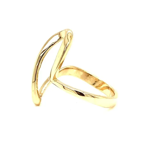 PRE-OWNED 14K Yellow Gold Free Form Ring Image 2 Texas Gold Connection Greenville, TX