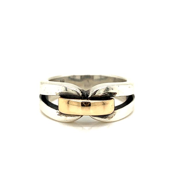 PRE-OWNED Sterling Silver/ 14k Rose Gold James Avery Ring Texas Gold Connection Greenville, TX