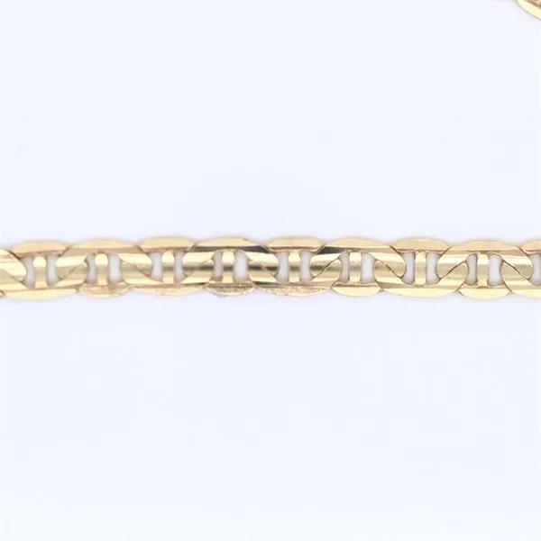 PREOWNED 10K Yellow Gold Anchor Link Bracelet Texas Gold Connection Greenville, TX