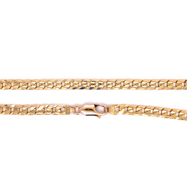 PREOWNED 14K Yellow gold Concave Curb Link Chain Texas Gold Connection Greenville, TX