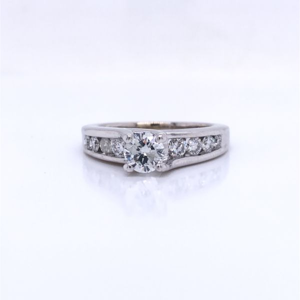 PRE-OWNED 14K White Gold Diamond Engagement Ring Texas Gold Connection Greenville, TX