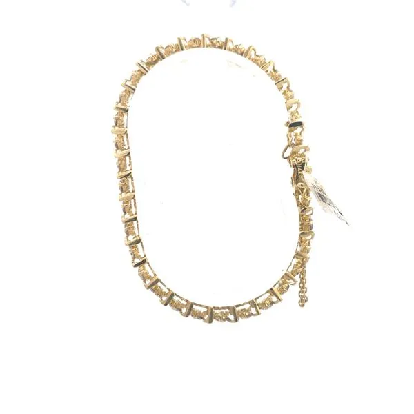 Preowned - 14kt yellow gold 5.0ct diamond tennis bracelet Image 2 Texas Gold Connection Greenville, TX
