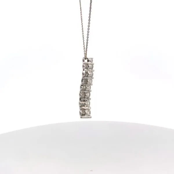14kt White Gold Necklace With 2.50Tw Round Diamonds Image 2 Texas Gold Connection Greenville, TX
