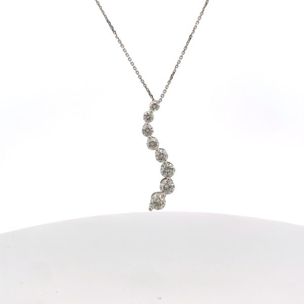 Preowned - 14kt White Gold Necklace With 2.50Tw Round Diamonds Texas Gold Connection Greenville, TX