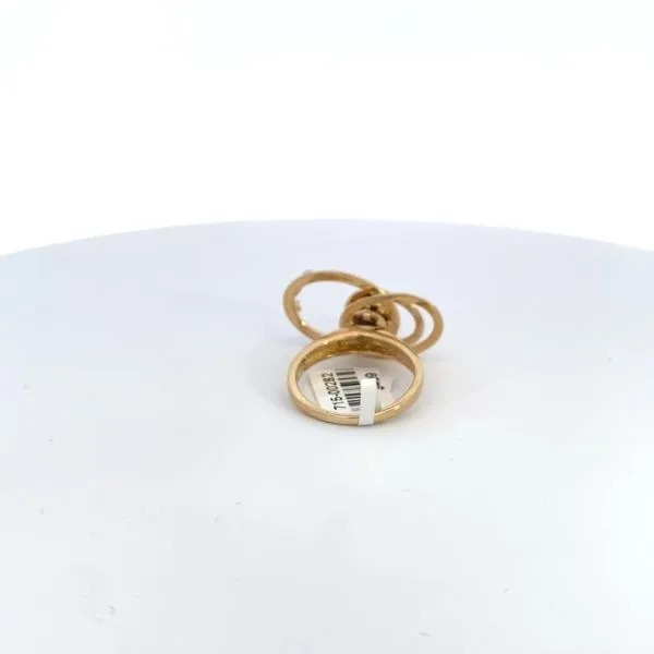 Preowned - 14kt yellow gold Retro Spinner Ring with 0.06ct diamonds Image 4 Texas Gold Connection Greenville, TX