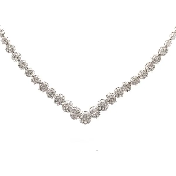 Preowned - 14K White Gold Diamond Necklace Texas Gold Connection Greenville, TX