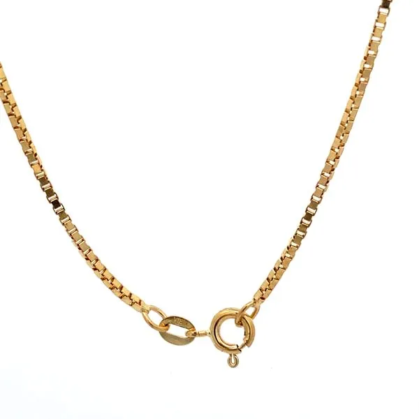PREOWNED - 18K Yellow Gold Box Chain Image 2 Texas Gold Connection Greenville, TX
