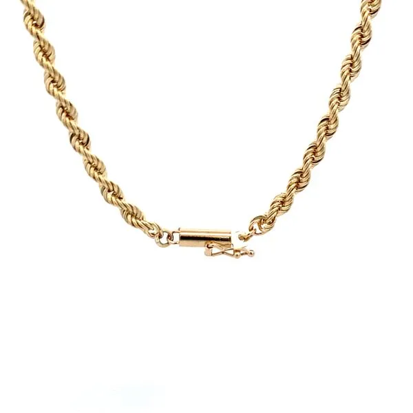 PREOWNED - 14K Yellow Gold Rope Chain Image 2 Texas Gold Connection Greenville, TX