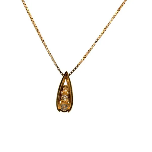 PREOWNED - 14k Pendant with 1.00Tw Diamonds On 20