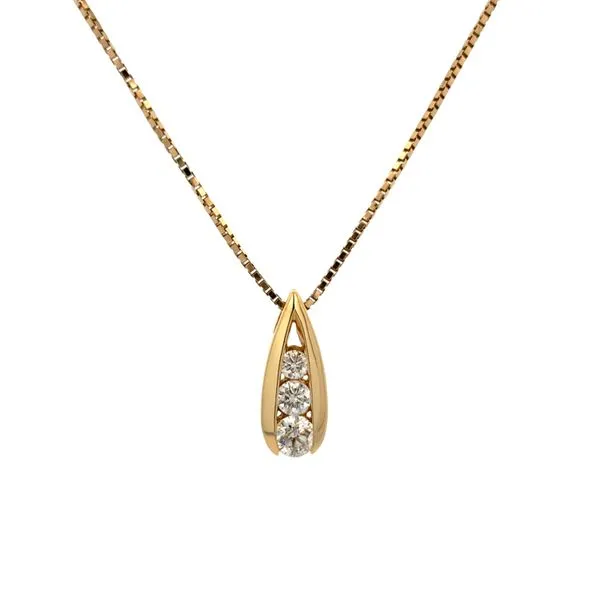 PREOWNED - 14k Pendant with 1.00Tw Diamonds On 20