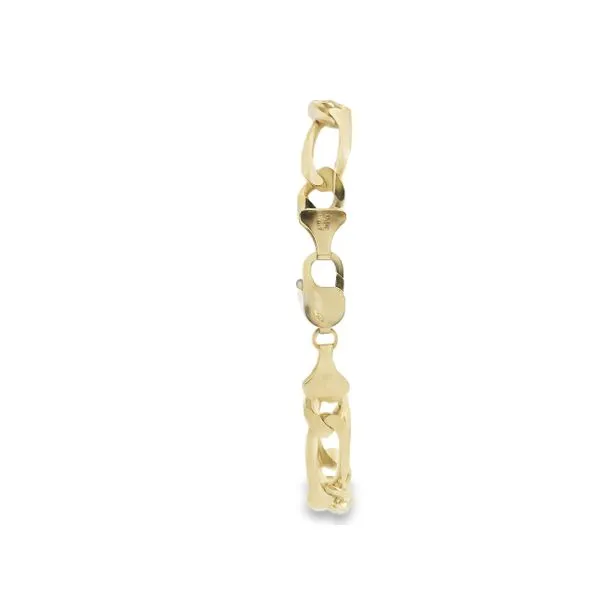 PREOWNED - 10K Yellow Gold Men's Figaro Chain Bracelet Image 2 Texas Gold Connection greenville, TX