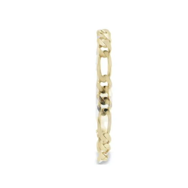 PREOWNED - 10K Yellow Gold Men's Figaro Chain Bracelet Texas Gold Connection greenville, TX