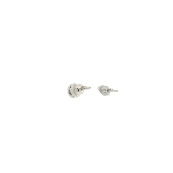 PREOWNED - 14k White Gold Cluster 2 0.33Tw Diamond Studs Image 2 Texas Gold Connection greenville, TX