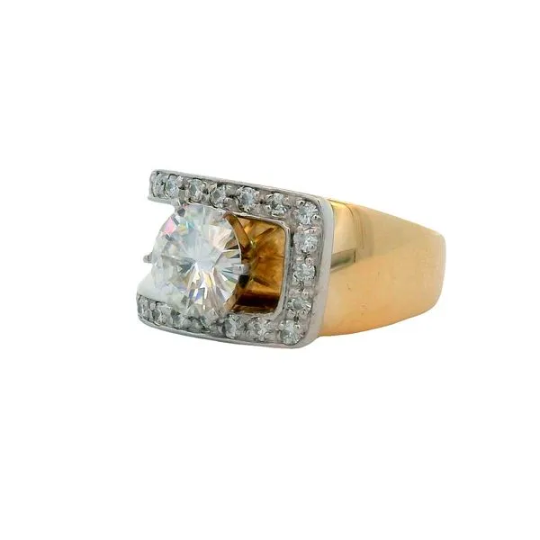 PREOWNED - 14K Yellow Gold Ring With 2.20Tw Moissanites Image 2 Texas Gold Connection greenville, TX