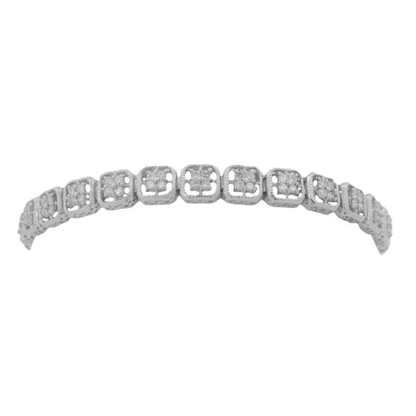 PREOWNED - 14K White Gold Bracelet With 1.50Twt Diamonds Texas Gold Connection greenville, TX