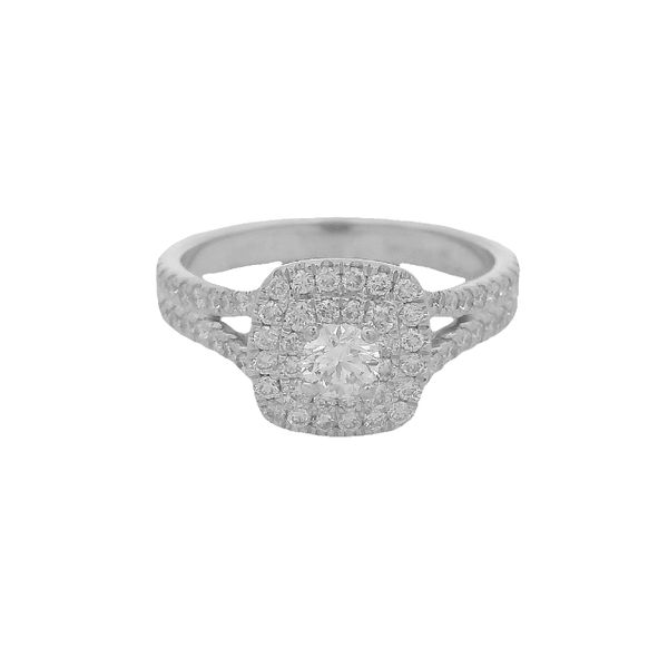 PREOWNED - 14K White Gold Size 7 Ring With 0.75Twt G Si2 Diamonds Texas Gold Connection greenville, TX