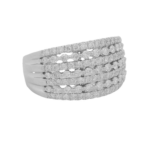 PREOWNED - 14k White Gold Size 8 Ring With 1.00Twt G/H Si2 Diamonds Image 2 Texas Gold Connection greenville, TX