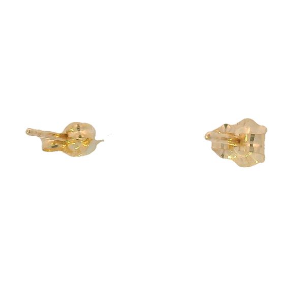 PREOWNED - 14K Yellow Gold 0.50Twt Emerald Studs Image 3 Texas Gold Connection greenville, TX