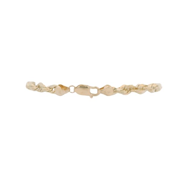 PREOWNED - 10K Yellow Gold 5.5mm Rope Bracelet With Lobster Clasp Image 2 Texas Gold Connection greenville, TX
