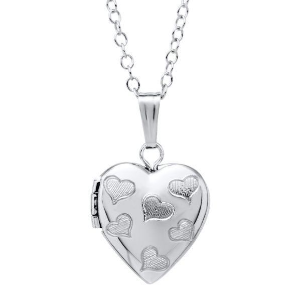 Children's Sterling Silver Heart Locket Image 2 Texas Gold Connection greenville, TX