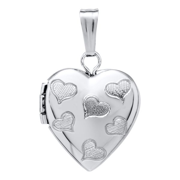 Children's Sterling Silver Heart Locket Texas Gold Connection greenville, TX