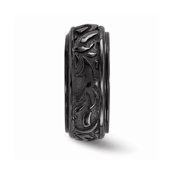 Edward Mirell Black Ti Casted Design 7mm Band Image 3 Texas Gold Connection Greenville, TX