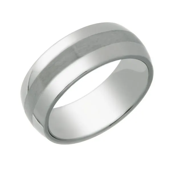 White Titanium Straight Ring Size 10.5 Image 2 Texas Gold Connection Greenville, TX
