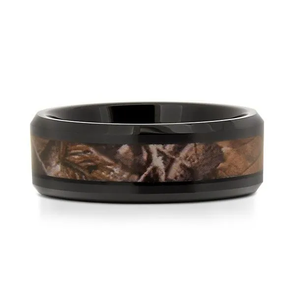Gents Black Camo Wedding Band Image 3 Texas Gold Connection Greenville, TX