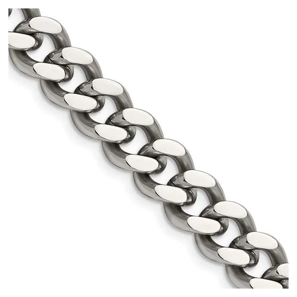 Chisel Stainless Steel Polished 9.5mm 24 inch Curb Chain Texas Gold Connection Greenville, TX