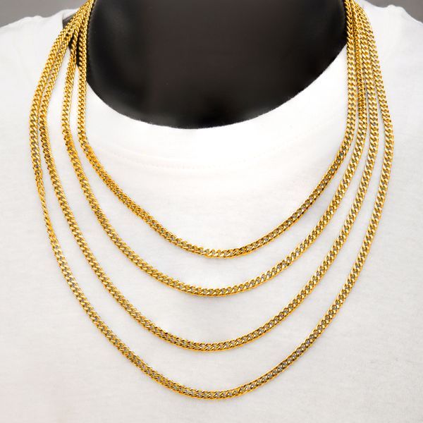 8mm 18K Gold Plated Diamond Cut Curb Chain Necklace Image 2 Texas Gold Connection Greenville, TX