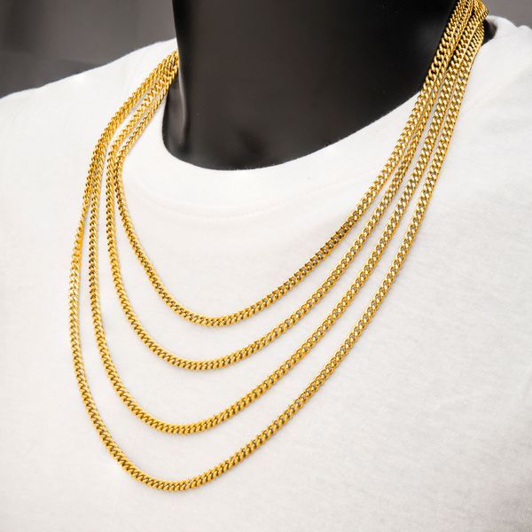 8mm 18K Gold Plated Diamond Cut Curb Chain Necklace Image 3 Texas Gold Connection Greenville, TX