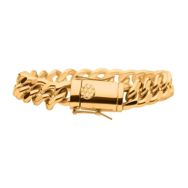 12mm 18K Gold Plated Miami Cuban Chain Bracelet Texas Gold Connection Greenville, TX