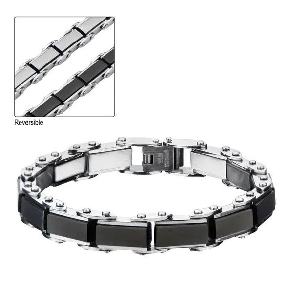 Black IP Rectangular Reversible Bracelet Texas Gold Connection Greenville, TX